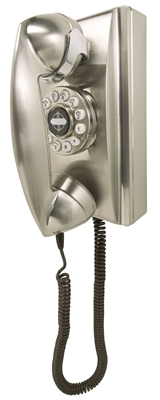 Crosley - Wall Phone - Brushed Chrome