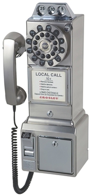 Crosley - Wall Phone - Brushed Chrome